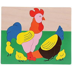 Đồ Chơi Vietoys Tranh Ghép Đàn Gà VT3P-0089